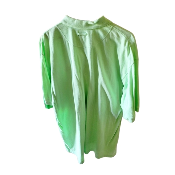 Columbia Men's Green Polo Golf Shirt Size Large Preppy Classic Performance - Picture 2 of 4